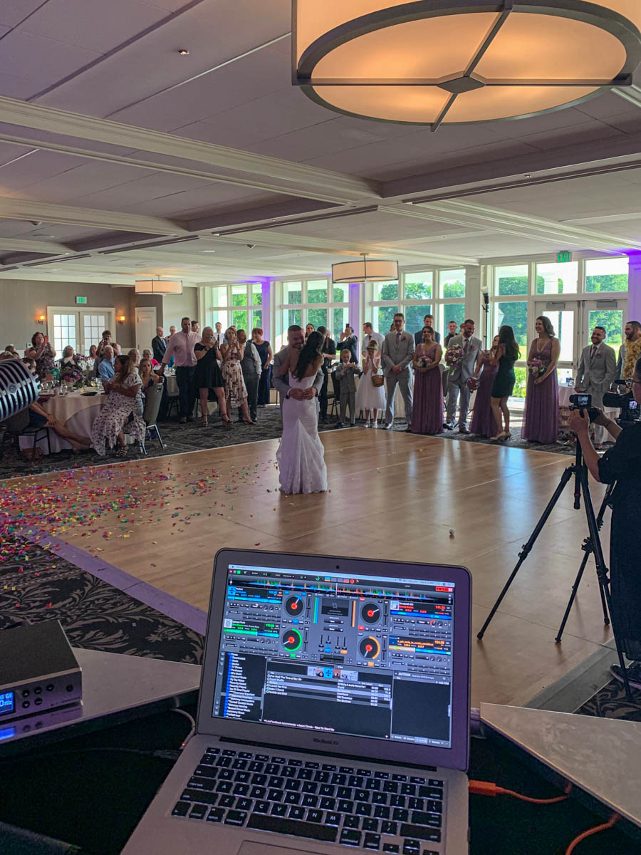 DJ performing