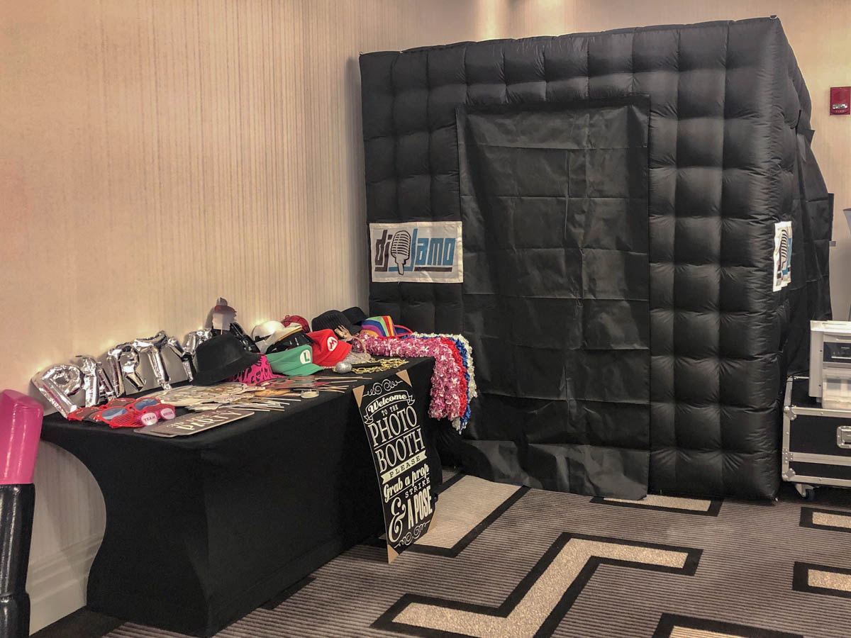 Photo booth setup